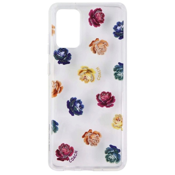 COACH Color Glitter Peony Floral Flowers Samsung Galaxy S20+ Plus Hard Case - Picture 2 of 10